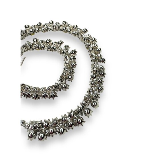 Vintage Trifari Choker Necklace Multi-Color Crystals Hook Closure 13"-15" - Picture 5 of 11